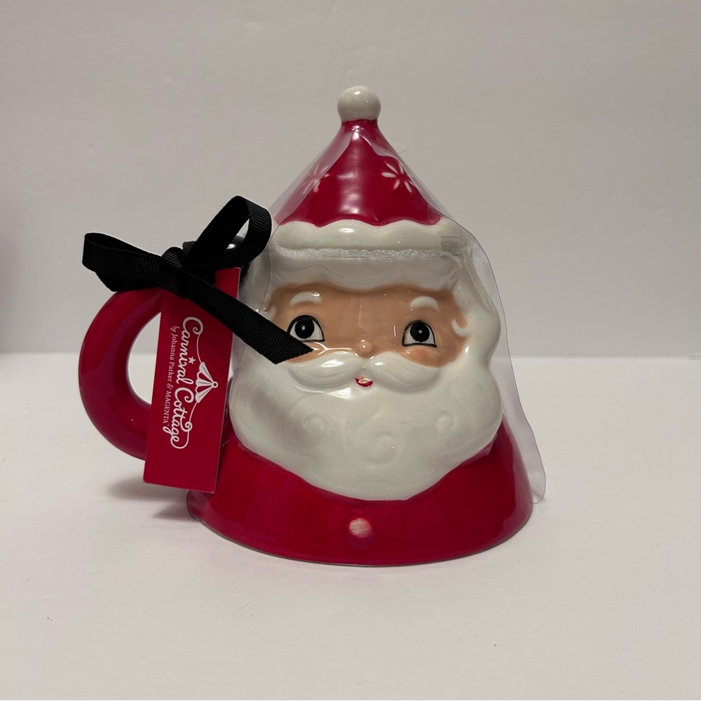 Carnival Cottage by Johanna Parker and Magenta Santa Mug with Lid